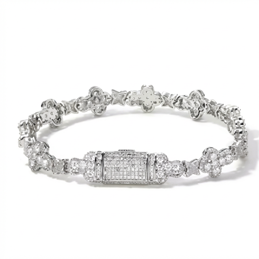 VYRYX CrossBloom Cuban Bracelet