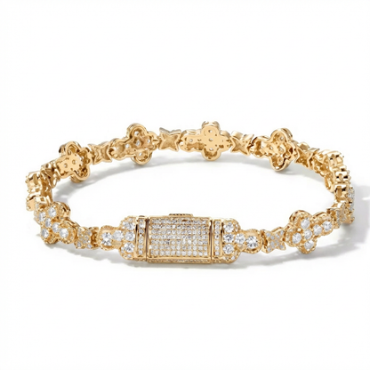 VYRYX CrossBloom Cuban Bracelet