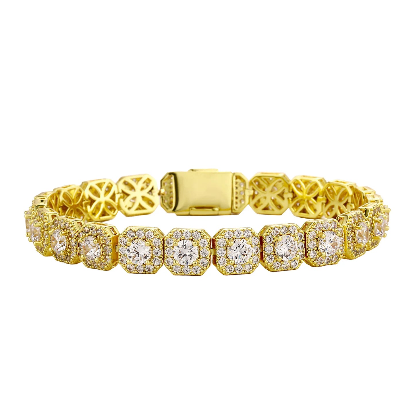 VYRYX Iced Square Tennis Bracelet