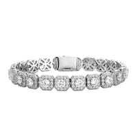 VYRYX Iced Square Tennis Bracelet