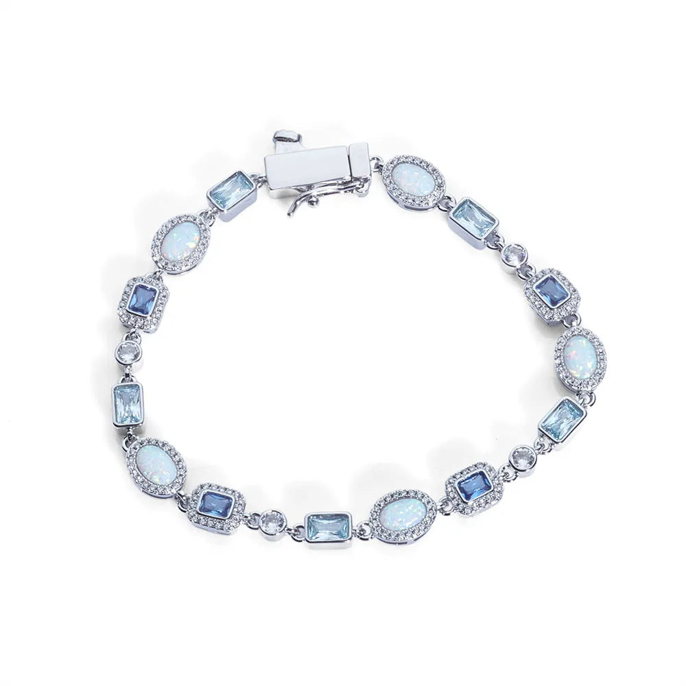 VYRYX Blue Ice Tennis Bracelet